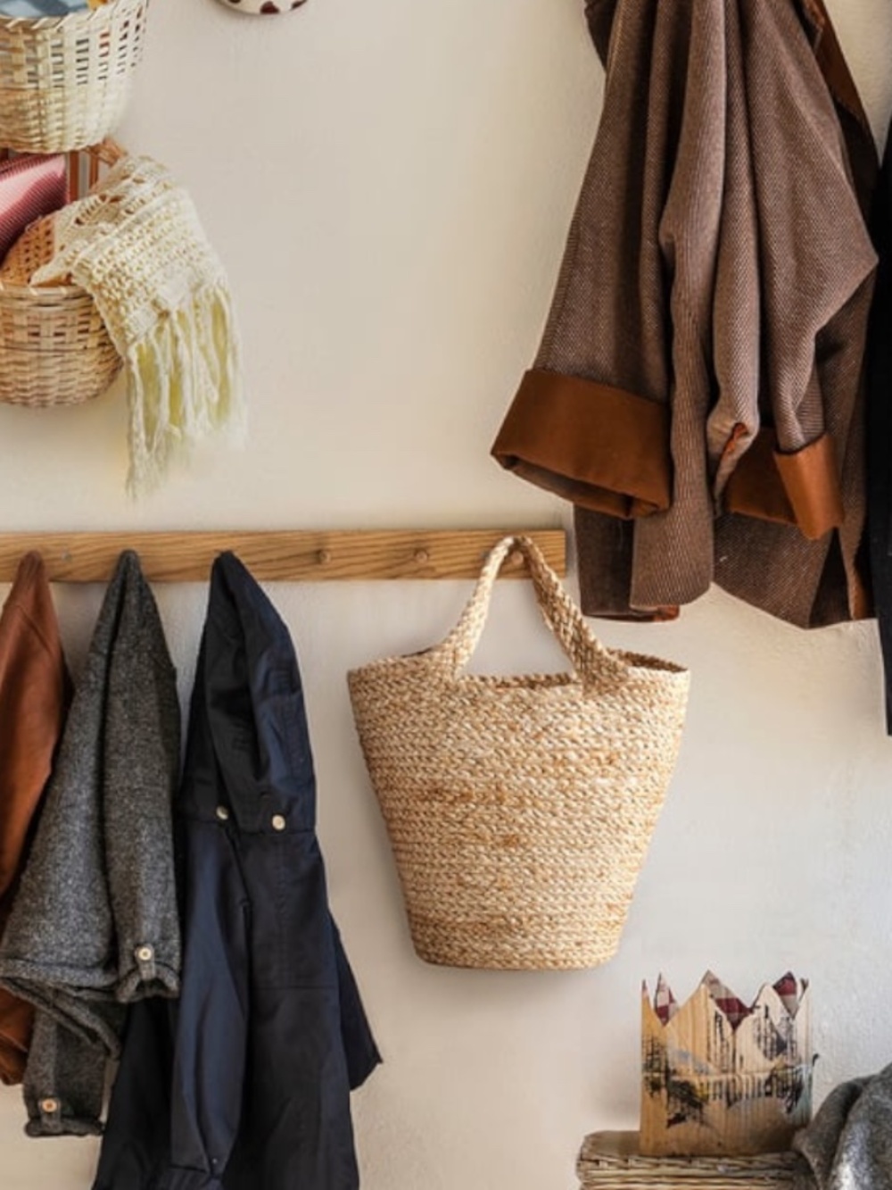 Ikea Tolkning Hanging Jute basket - NWT